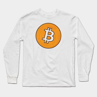 Bitcoin Cryptocurrency Crypto Cash BTC Logo Long Sleeve T-Shirt